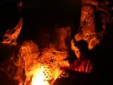 Feu de camp au sommet du Gunung Agung