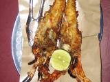 Miam les langoustines � Jimbaran (photo Marie)