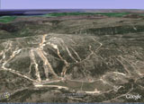 Apercu de la rando au pic saint Michel dans Google Earth