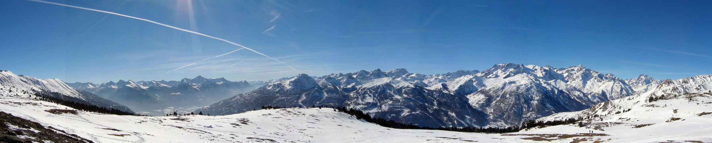 Panorama juste sous le col du Granon