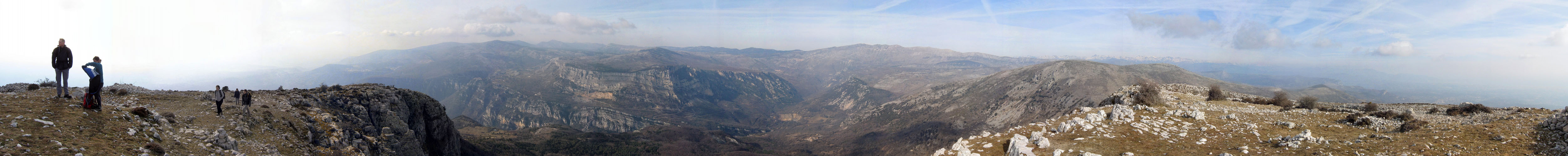 Panorama au coomet du pic de courmettes